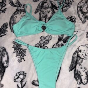 shein Mint Green Bikini Set
